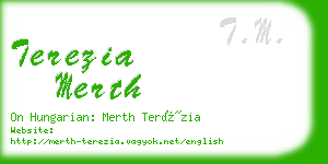 terezia merth business card